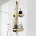 Jolof Store 2-Tier Hanging Shower Caddy | Brushed Gold Stainless Steel