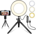 6" LED Ring Light with Tripod Stand and Phone Holder