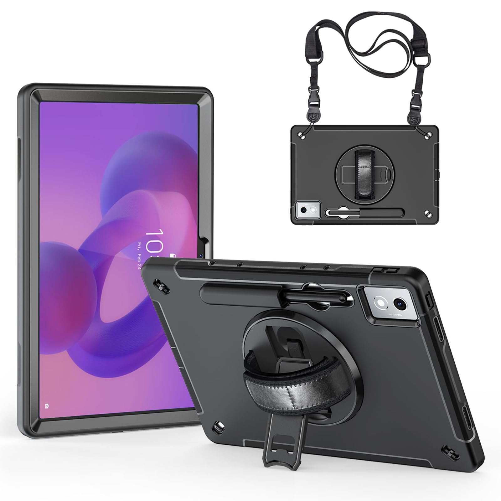 Junfire Rugged Case for Lenovo Idea Tab Pro 12.7 (2025) | Shockproof Stand