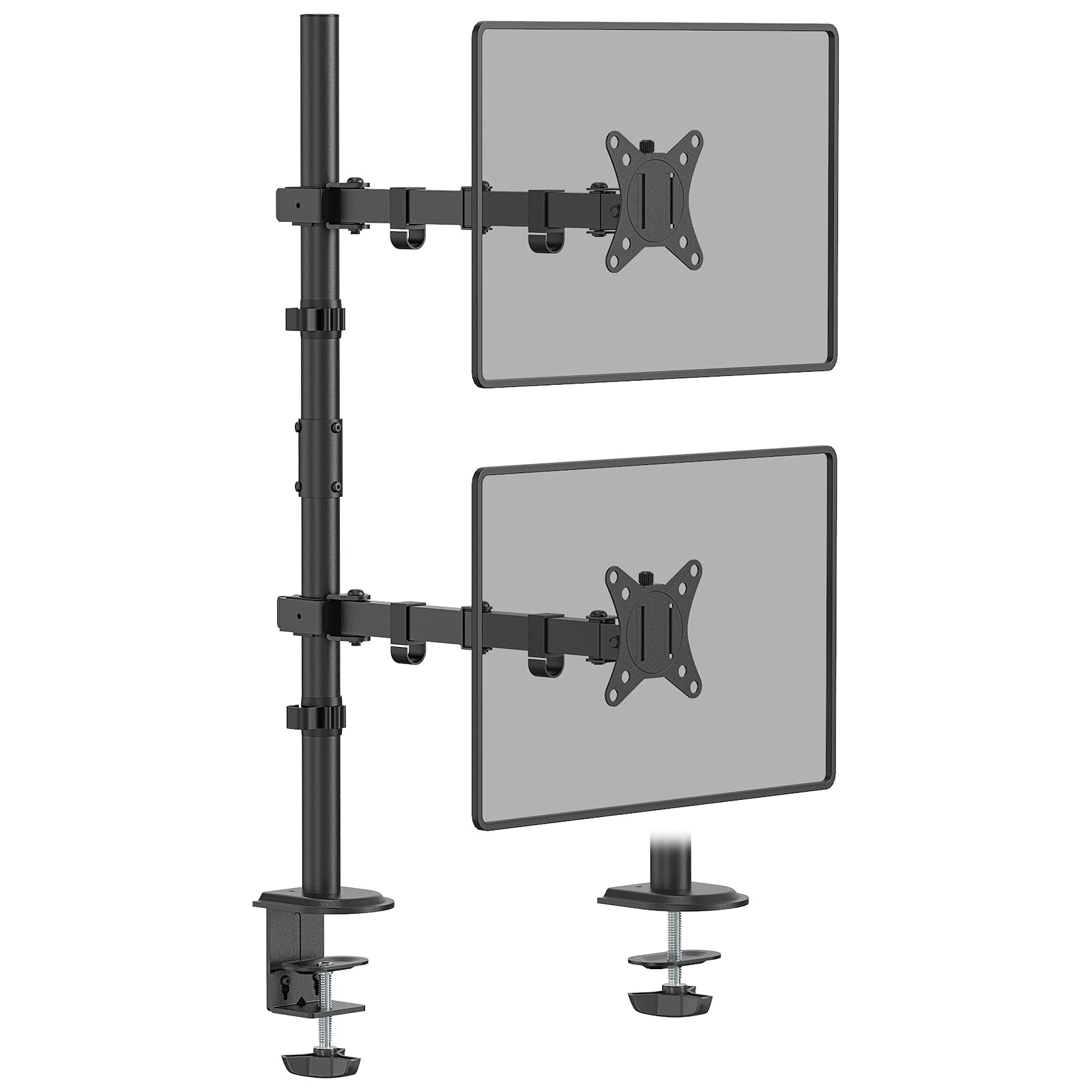 WORLDLIFT Dual Monitor Stand – Vertical Stack Mount for 32" Screens
