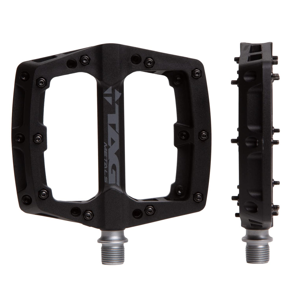 TAG Metals T3 Nylon MTB Pedals – Lightweight Platform 9/16" Axle (Black)