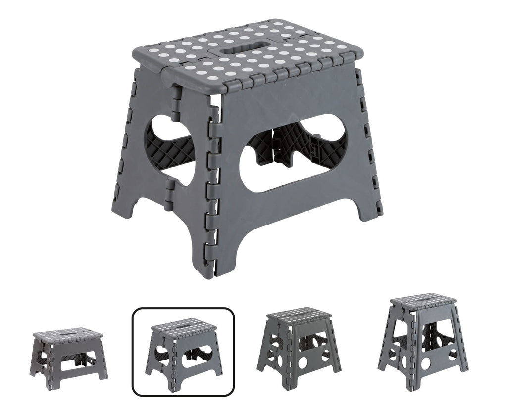 Arregui TB-027-G - Multi-Purpose Folding Stool, 290 x 220 x 270mm, Grey. - image 1