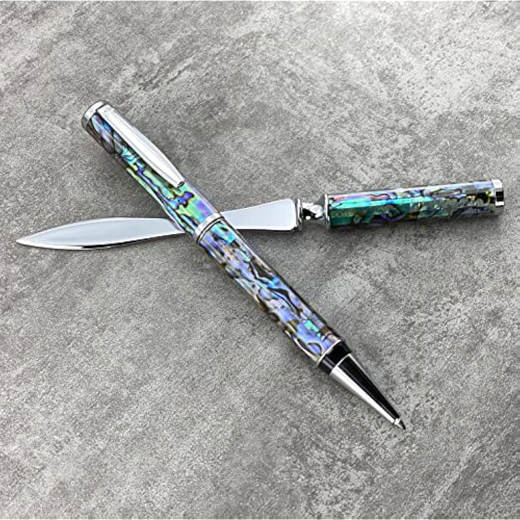 LACHIEVA LUX Abalone Shell Ballpoint Pen & Letter Opener Gift Set