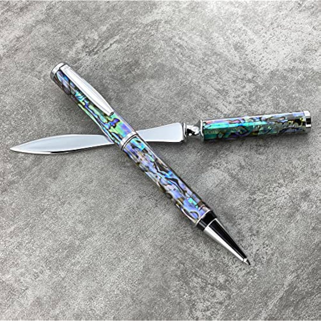LACHIEVA LUX Abalone Shell Ballpoint Pen & Letter Opener Gift Set