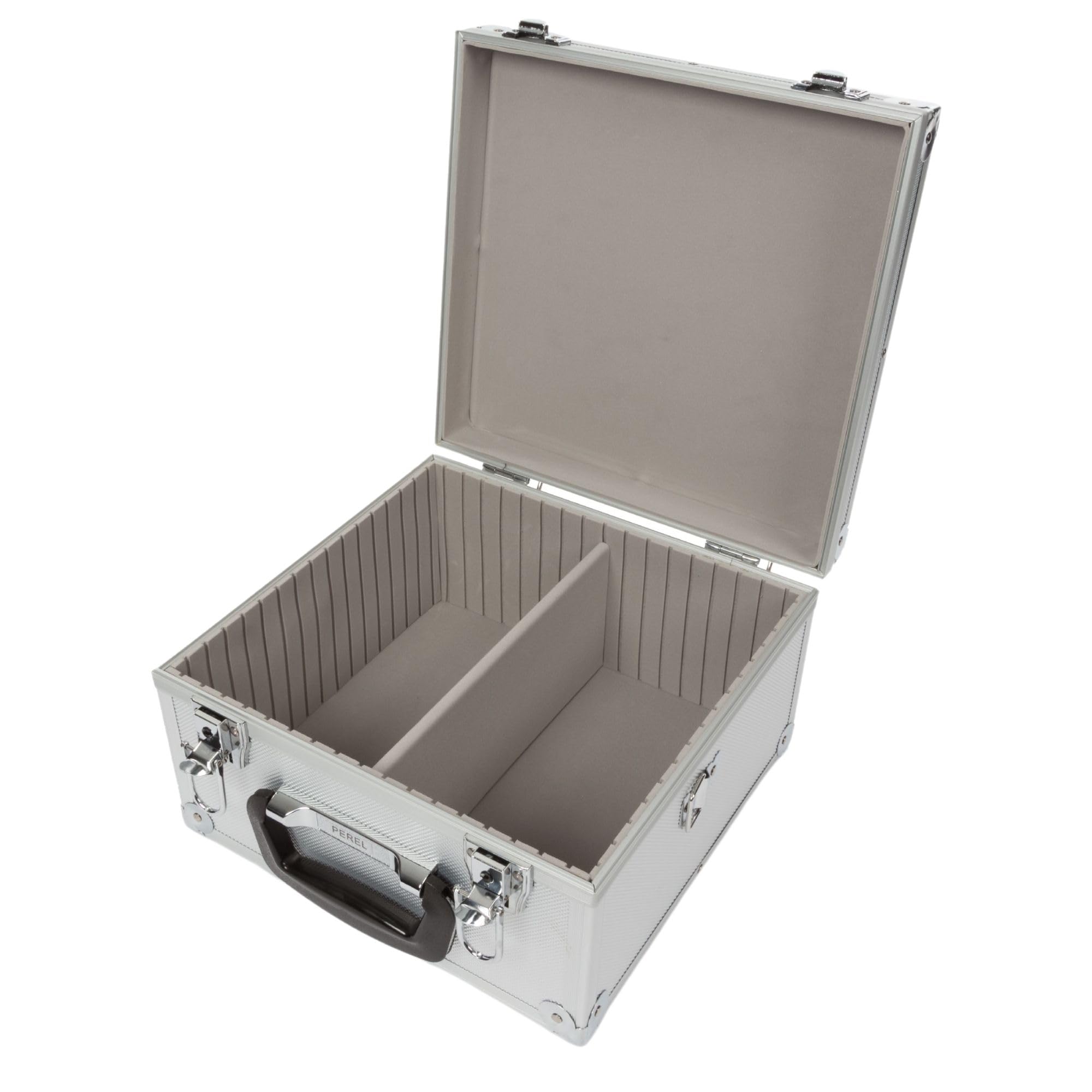 Perel CD Storage Box with Key Lock - 40 Disc Capacity Media Organizer