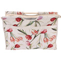 Agatige Knitting Organizer – Foldable Fabric Yarn Bag with Wood Handle