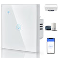 ANTREATU 40A Smart Immersion Heater Switch with Timer & Glass Panel