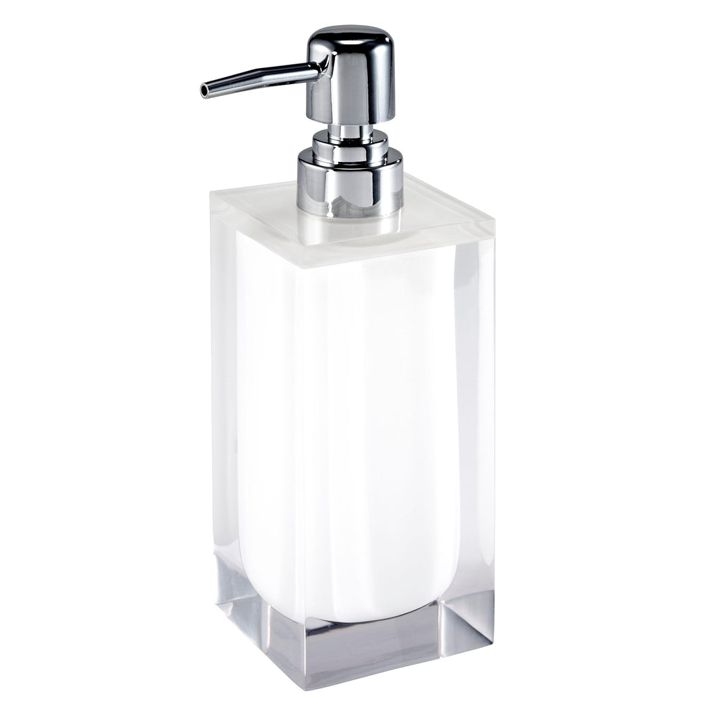 IZOD Resin Bathroom Essentials, White, Lotion Pump/Soap Dispenser - image 1