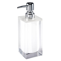 IZOD Resin Bathroom Essentials, White, Lotion Pump/Soap Dispenser - image 1