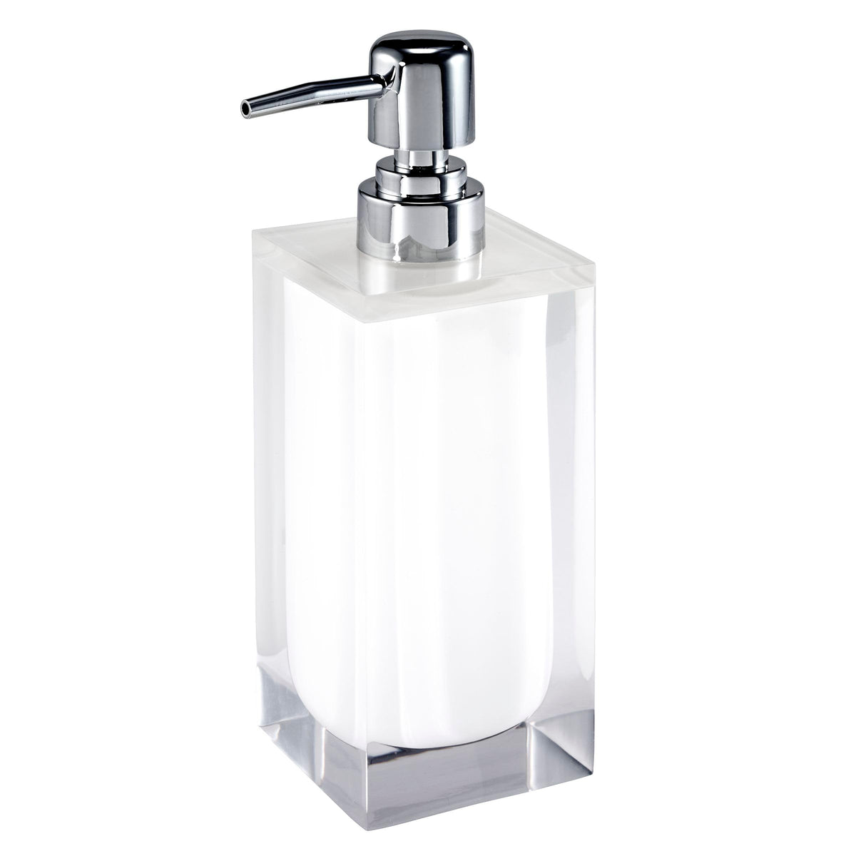 IZOD Resin Bathroom Essentials, White, Lotion Pump/Soap Dispenser - image 1
