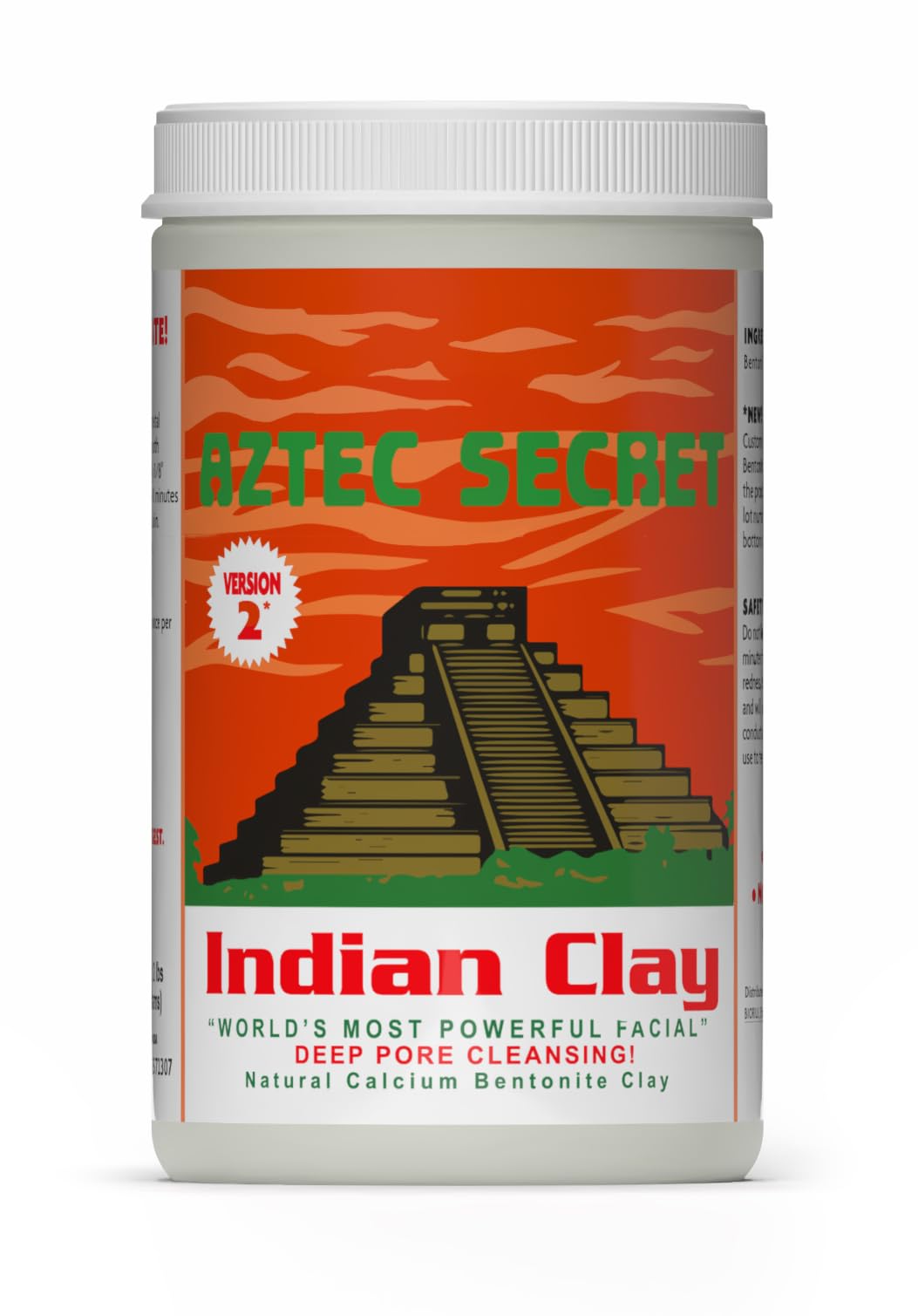 Aztec Secret Indian Healing Clay - 100% Natural Bentonite Mask - 2 lb
