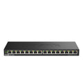 D-Link DGS-1016S 16-Port Gigabit Unmanaged Switch | Fanless Metal