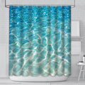AIBIIN Beach Sea Wave Shower Curtain | 180x180cm Waterproof Polyester