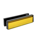 Home Secure 12" UPVC Door Letterbox – Gold Telescopic Letterplate