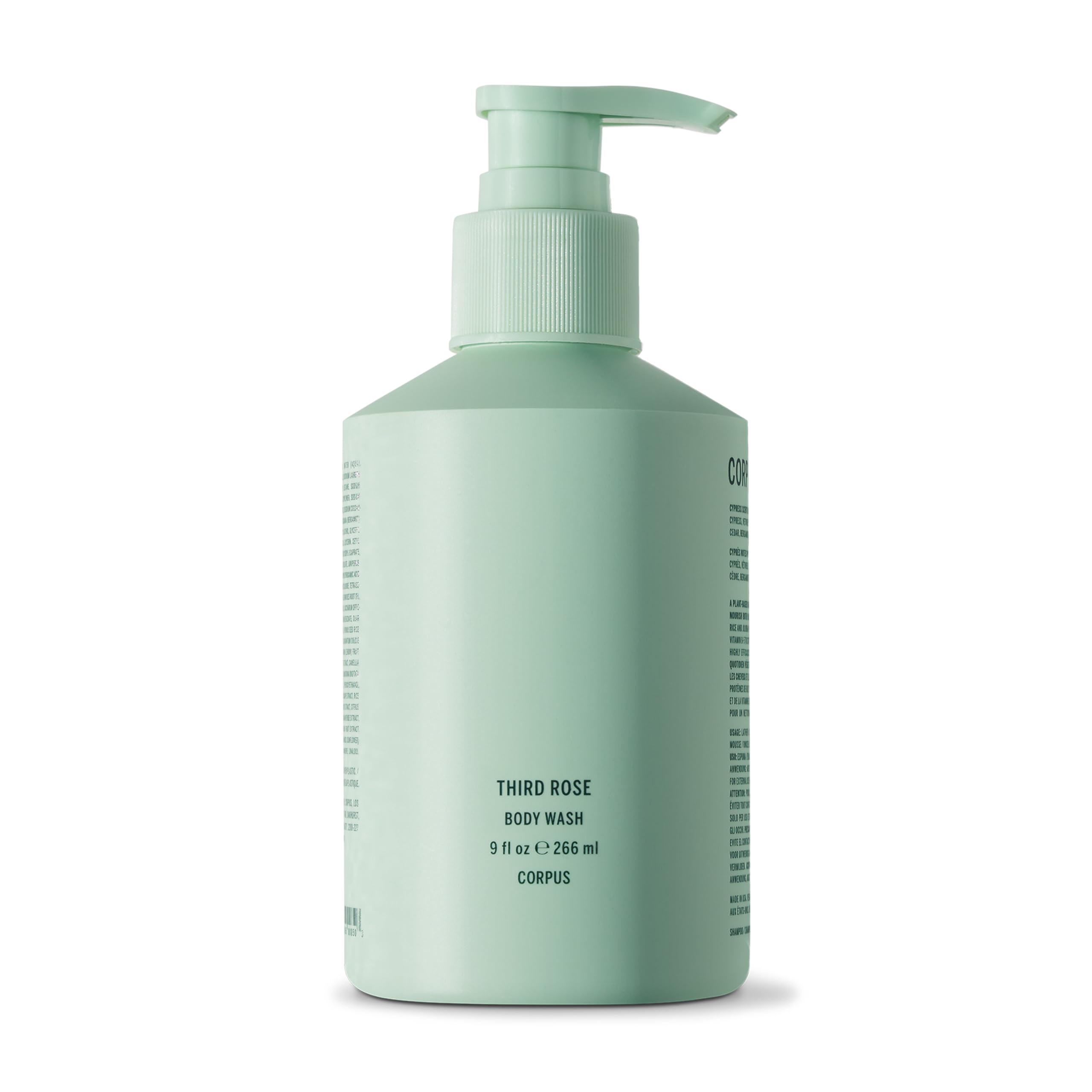 Corpus Third Rose Body Wash – Natural Vegan Plant-Based Cleanser
