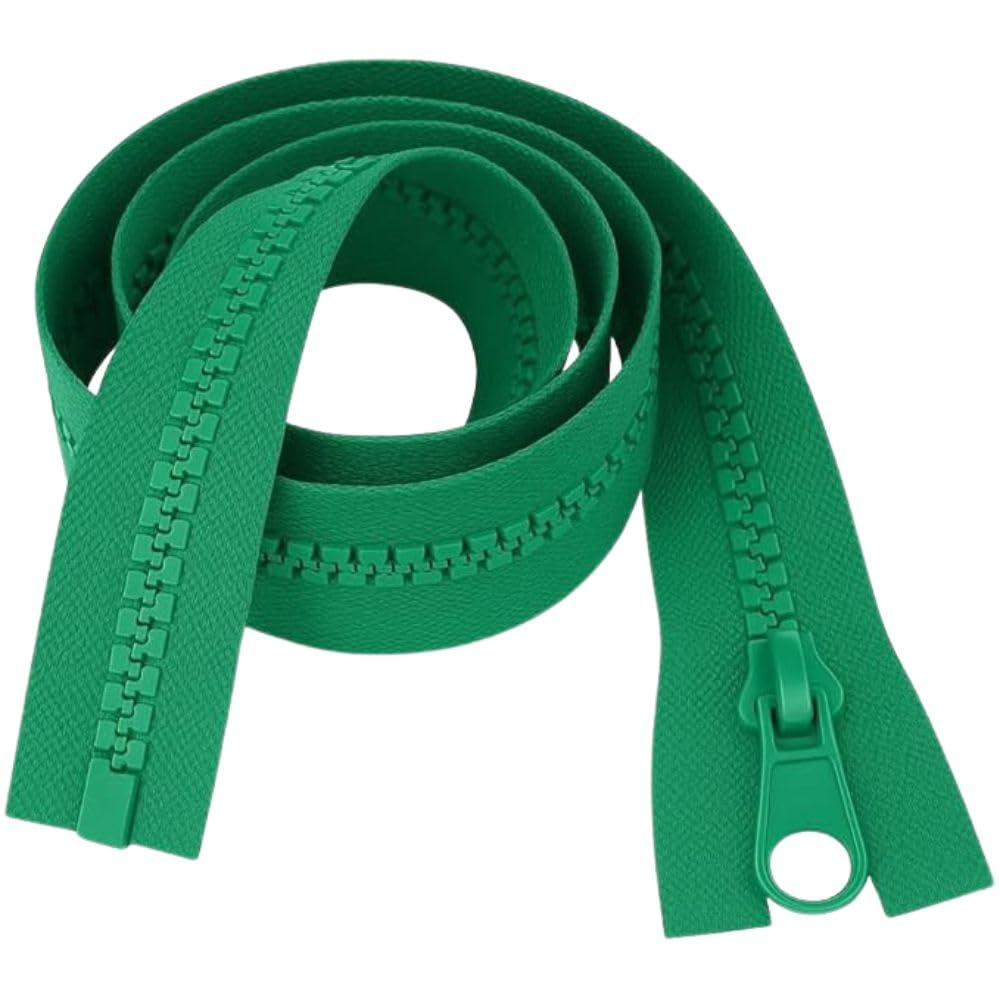 22" 56cm Jade Chunky Zip - Heavy-Duty Open-Ended Separating - image 1