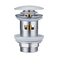 Slotted Pop Up Basin Waste | Chrome Stainless Steel Overflow