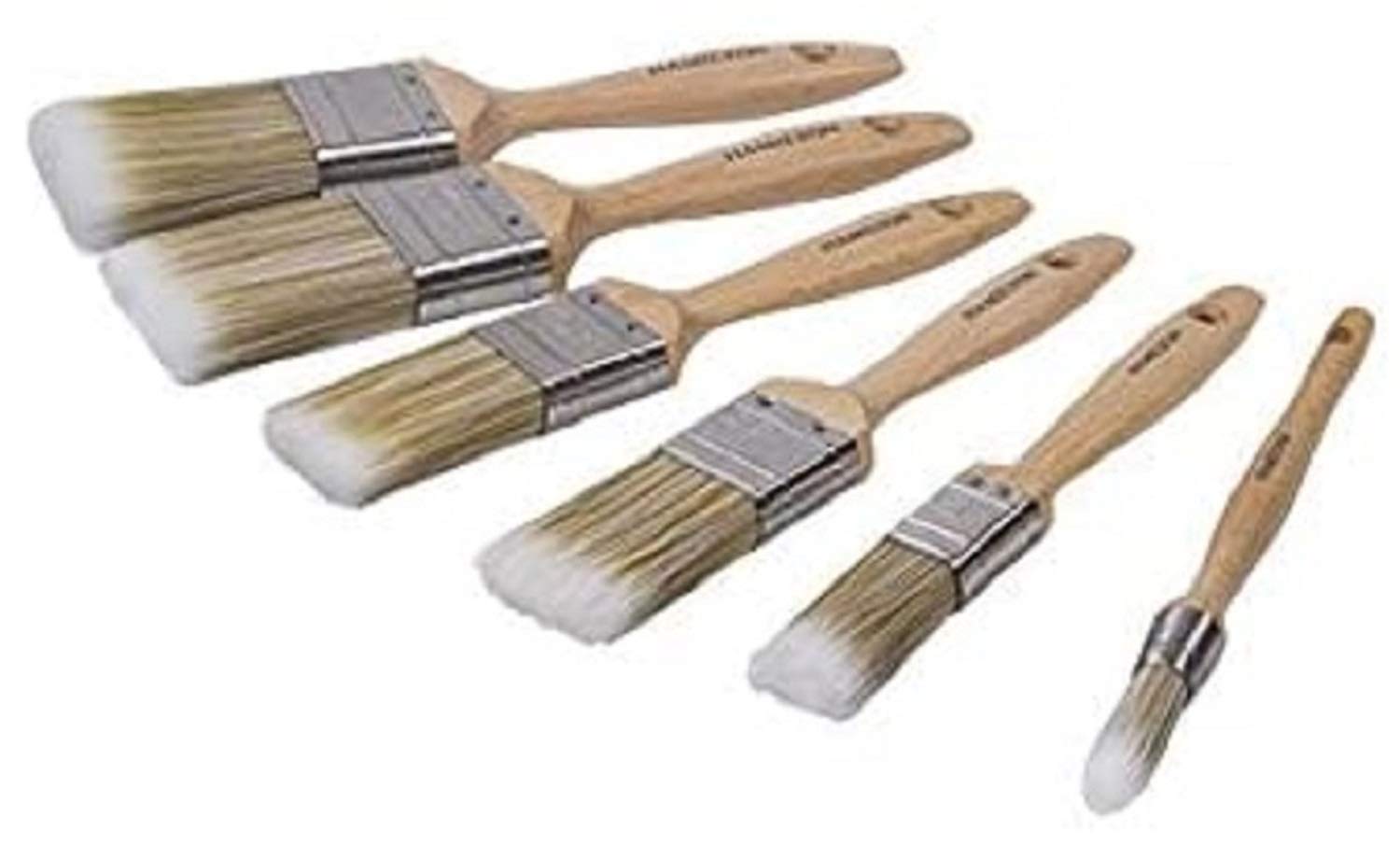 Hamilton Prestige Synthetic Paint Brush Set - 6 Piece Professional Kit