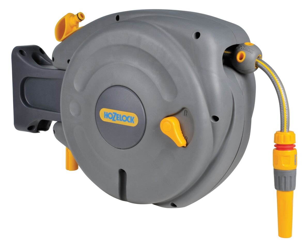 Hozelock Auto Reel 10m Wall-Mounted Retractable Garden Hose
