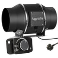 Aygrochy 6 Inch Quiet Inline Duct Fan with Variable Speed Controller
