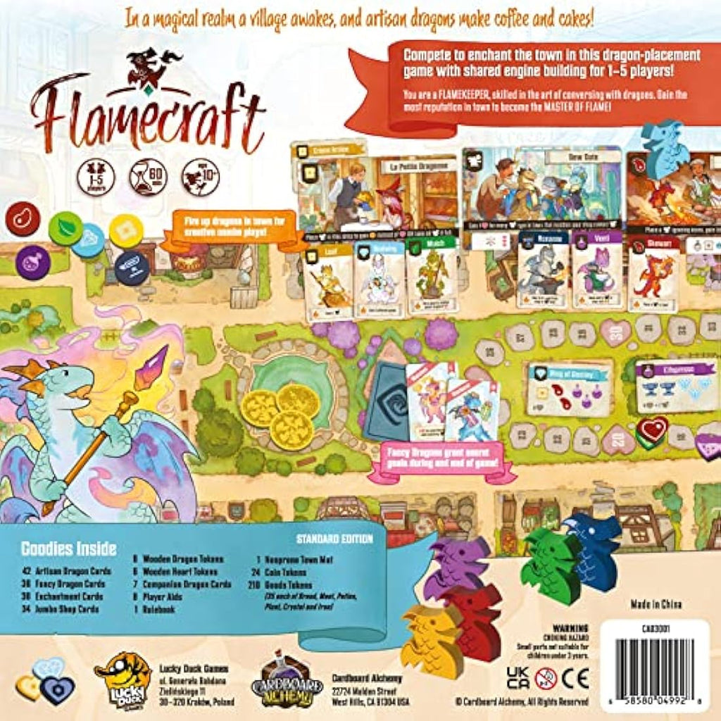 Flamecraft Strategy Board Game by Lucky Duck Games – Dragon Fantasy