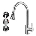 TEKXDD Kitchen Sink Tap | Solid Brass Mixer with Pull Down Sprayer