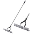 YEELOR Thatch Rake – 15 Inch Double-Sided Carbon Steel Garden Tool