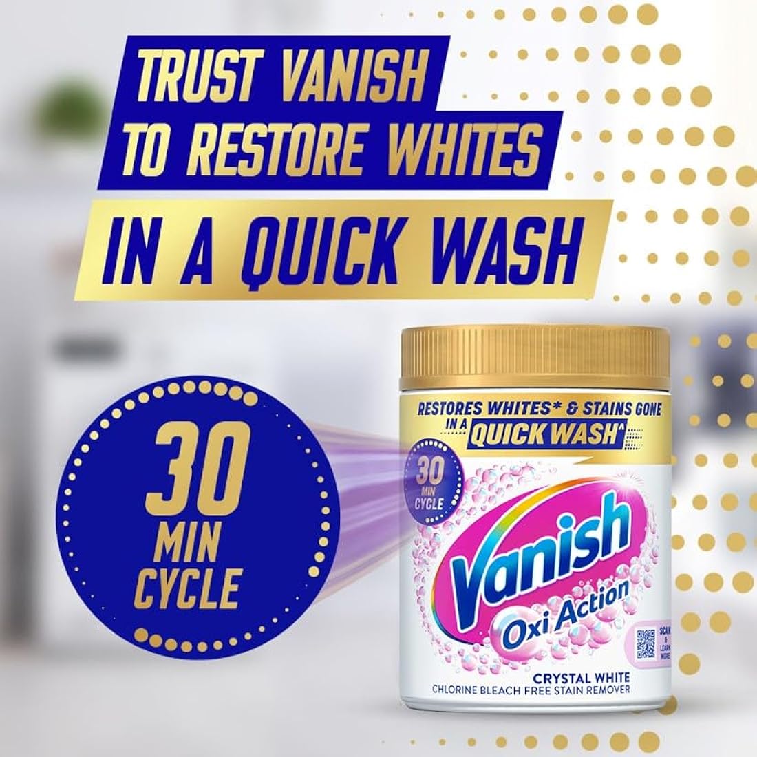 Vanish Gold Oxi Action Laundry Booster & Stain Remover Powder - 2.4kg