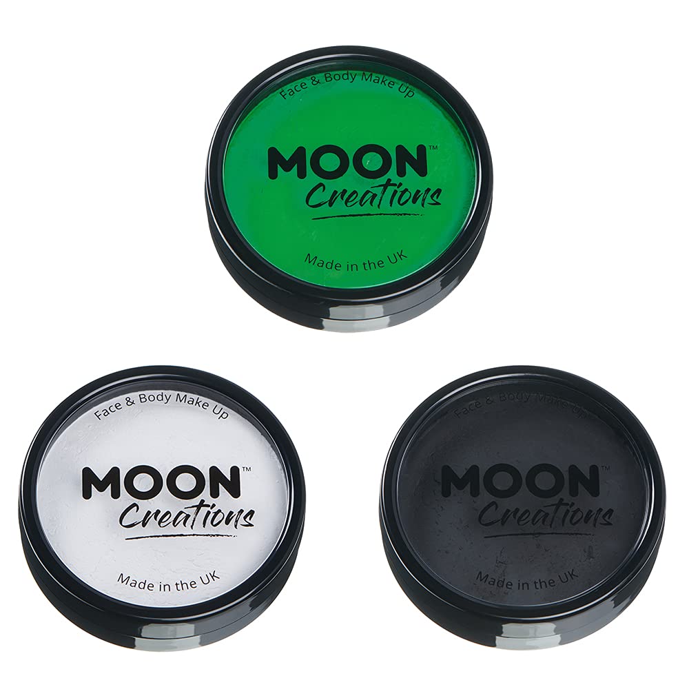 Moon Creations Pro Face & Body Paint Set | Vegan Makeup Cakes | 36g