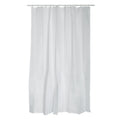 MSV White Polyester Shower Curtain – Waterproof Bathroom Decor, 200x120cm