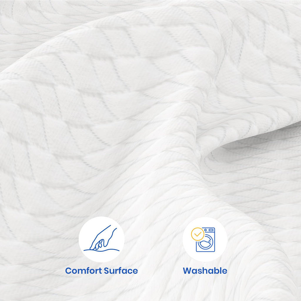 WOWTTRELAX Memory Foam Mattress Topper | 3 Inch Dual-Layer Small Double