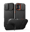 SURITCH iPhone 16 Plus Magnetic Case with Kickstand & Camera Cover
