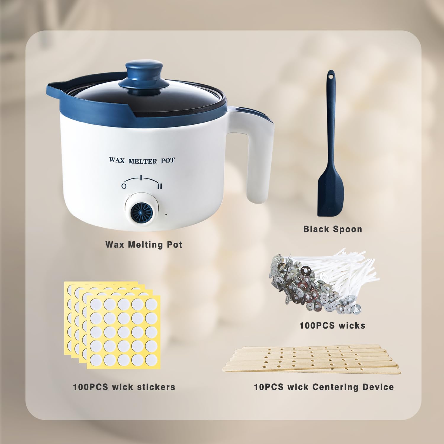 Ksedcon Electric Wax Melter for Candle Making – Non-Stick Melting Pot Kit