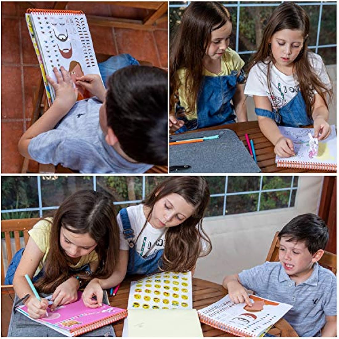 Art with Smile Kids Activity Kit – 60-Page Craft Case with Stickers