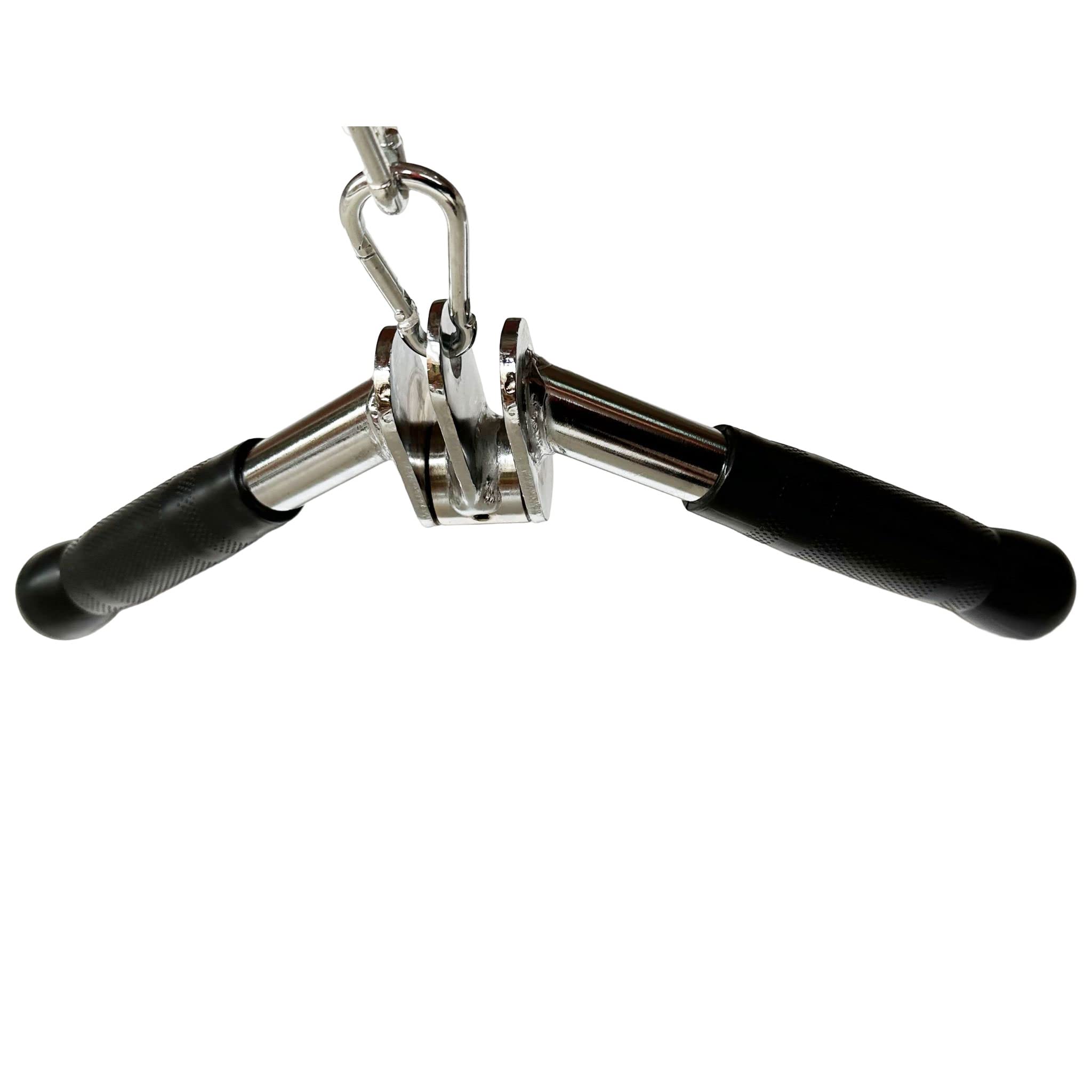 Tricep V-Bar Cable Attachment with 360 Swivel Steel Grips
