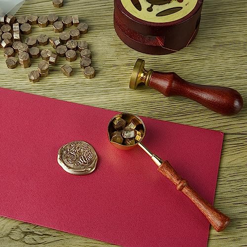 Jolof Store Sealing Wax Beads Kit – 300 Pcs Octagon Wax with Melting Spoon