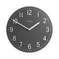 Jones Clocks Chilli Modern Wall Clock – 30cm Dark Grey Acrylic