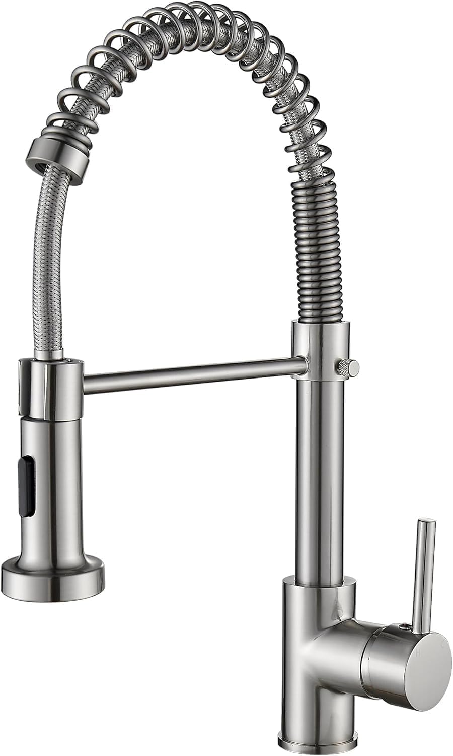 Cobbe Kitchen Tap – High Arc Pull Down Sprayer Sink Mixer (Brushed Nickel)