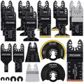 PECHAM 23PCS Titanium & Carbide Oscillating Multitool Blades for Metal