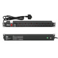 Tecmojo 6-Way 19'' Rack Mount PDU | 13A Switched Surge Protection