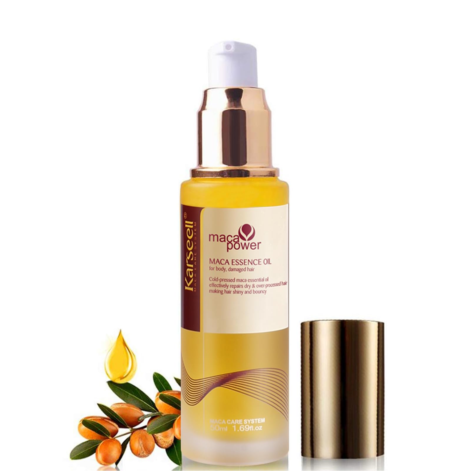 Karseell Moroccan Argan Oil – Cold Pressed Hair & Skin Repair Oil 50ml