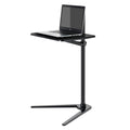 Thingy Club Overbed Table Stand, Height Adjustable Tray Side Table for Bed or Sofa Laptop Desk Black- Black Board
