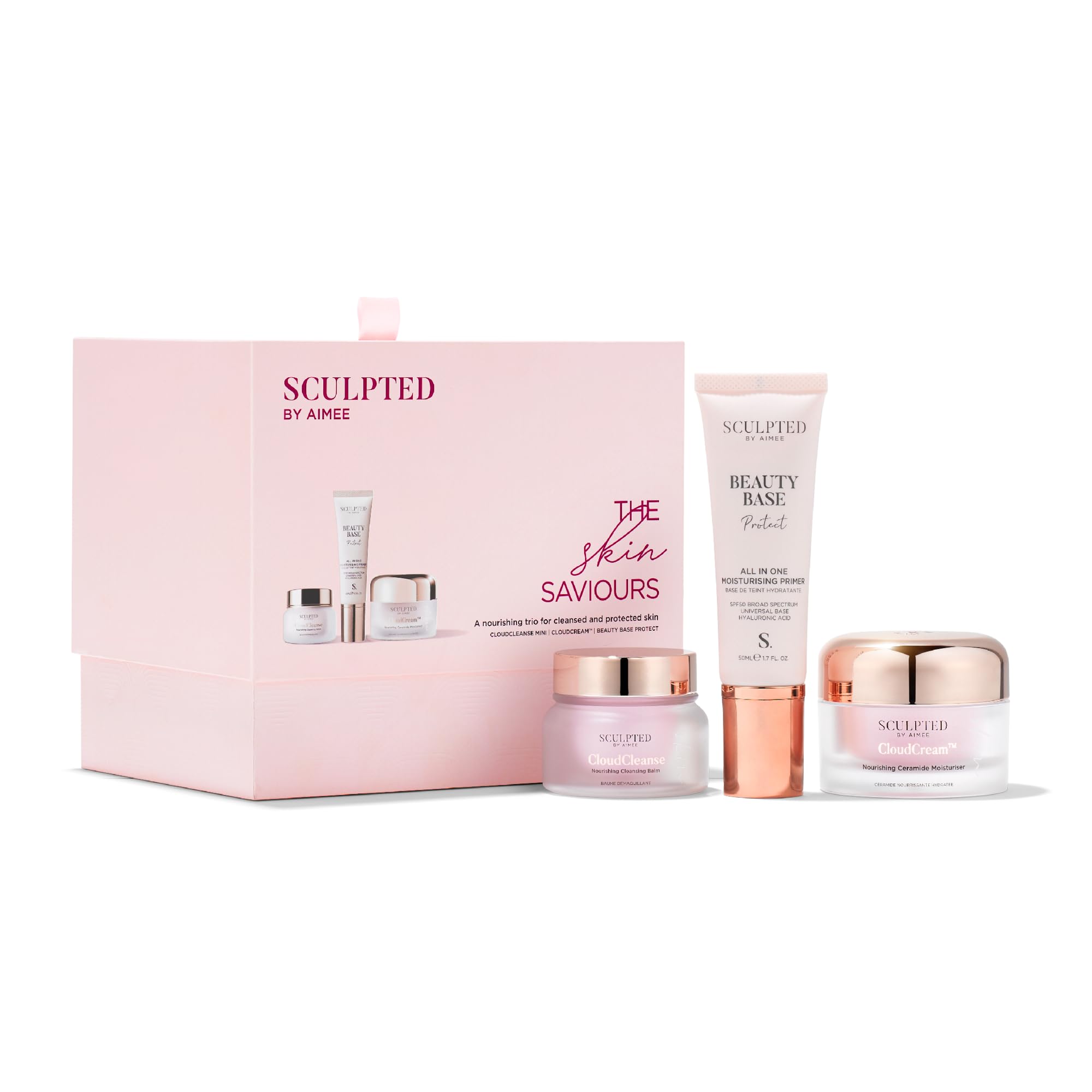 Sculpted by Aimee Skin Saviours Skincare Gift Set – 3 Piece Vegan Set
