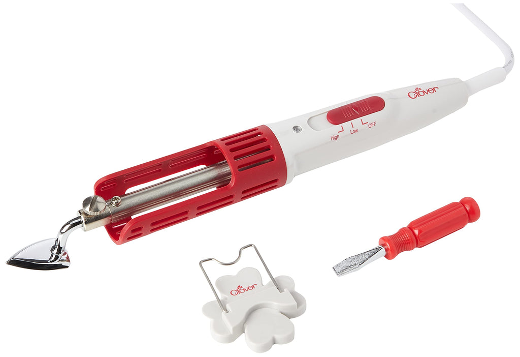 Clover Mini Iron – Precision Crafting and Quilting Tool, Red (CL8004GB)