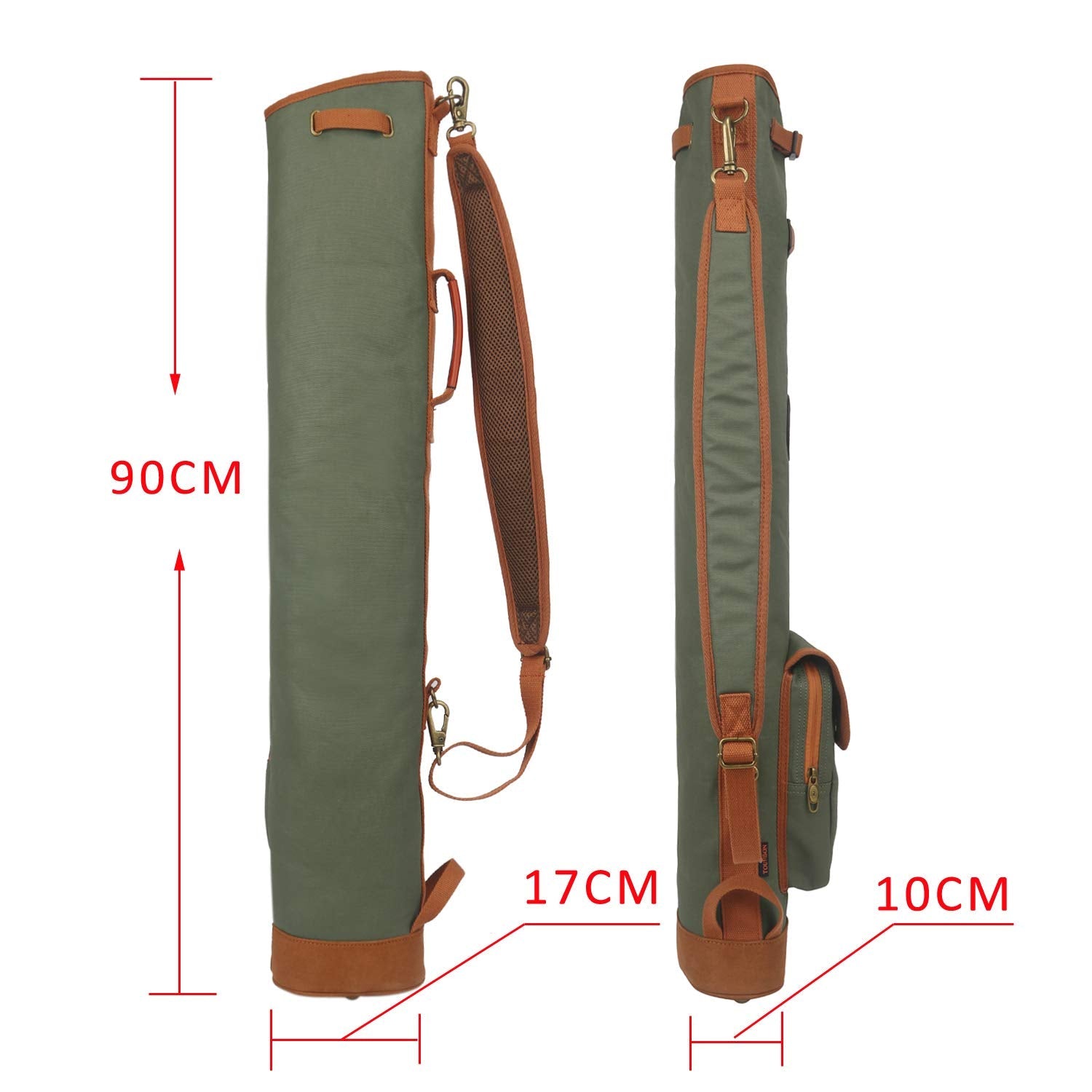 Tourbon Canvas Golf Club Travel Case – Padded Lightweight Carry Bag