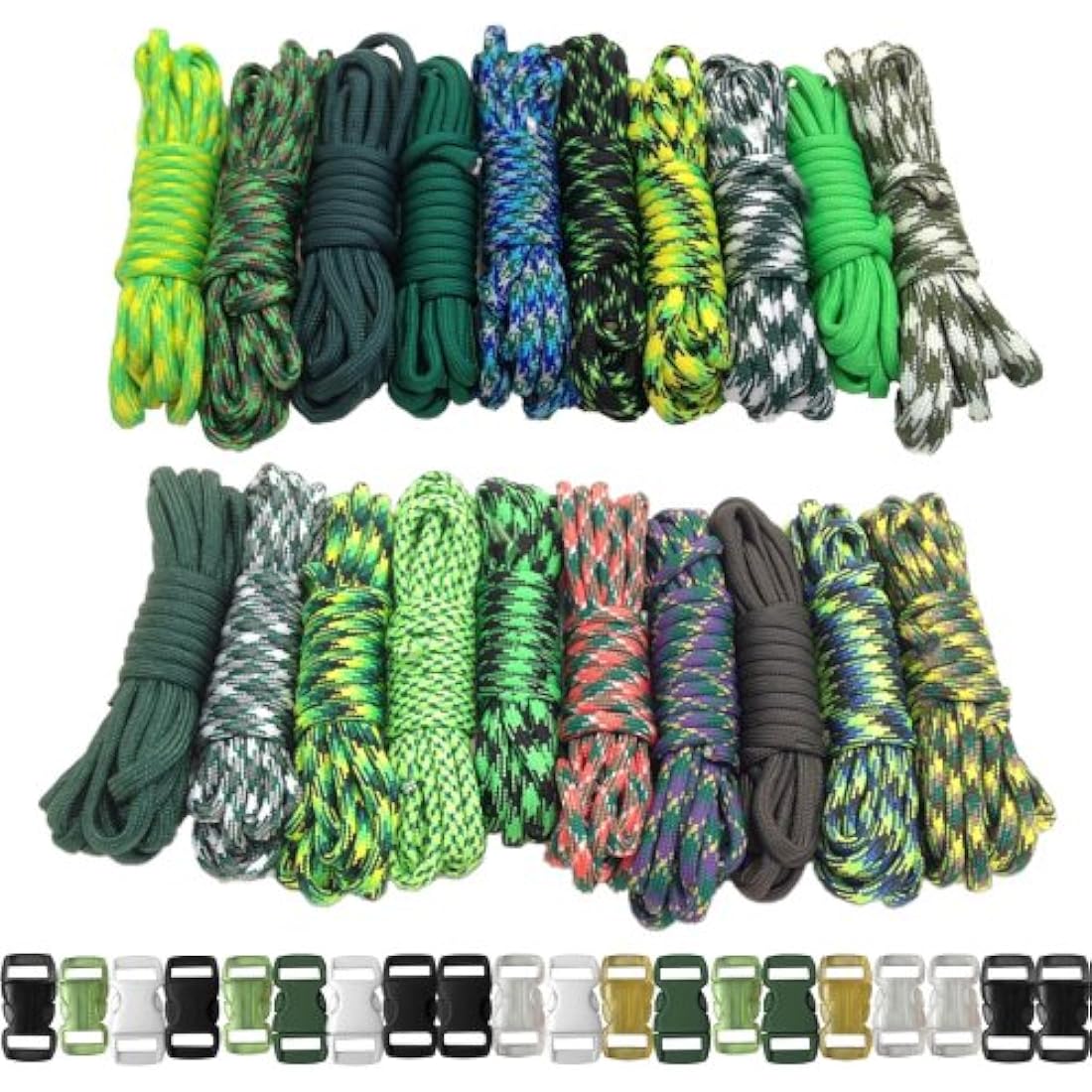 Paracord Planet 550lb Type III Paracord Combo Crafting Kit – Green Giant