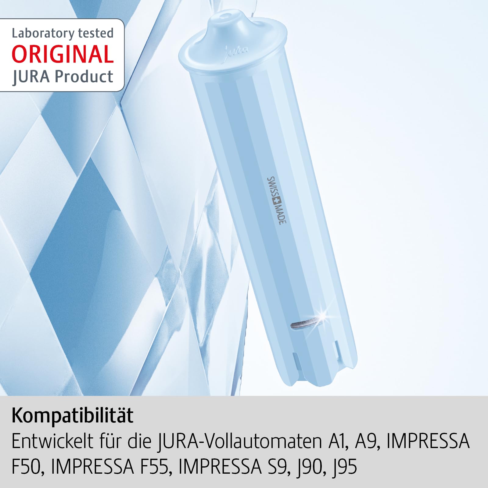 JURA Claris Blue Water Filter Cartridge for Coffee Machines – 3 Pack