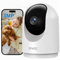 GNCC 2K Indoor Security Camera - 360° WiFi Pet & Baby Monitor