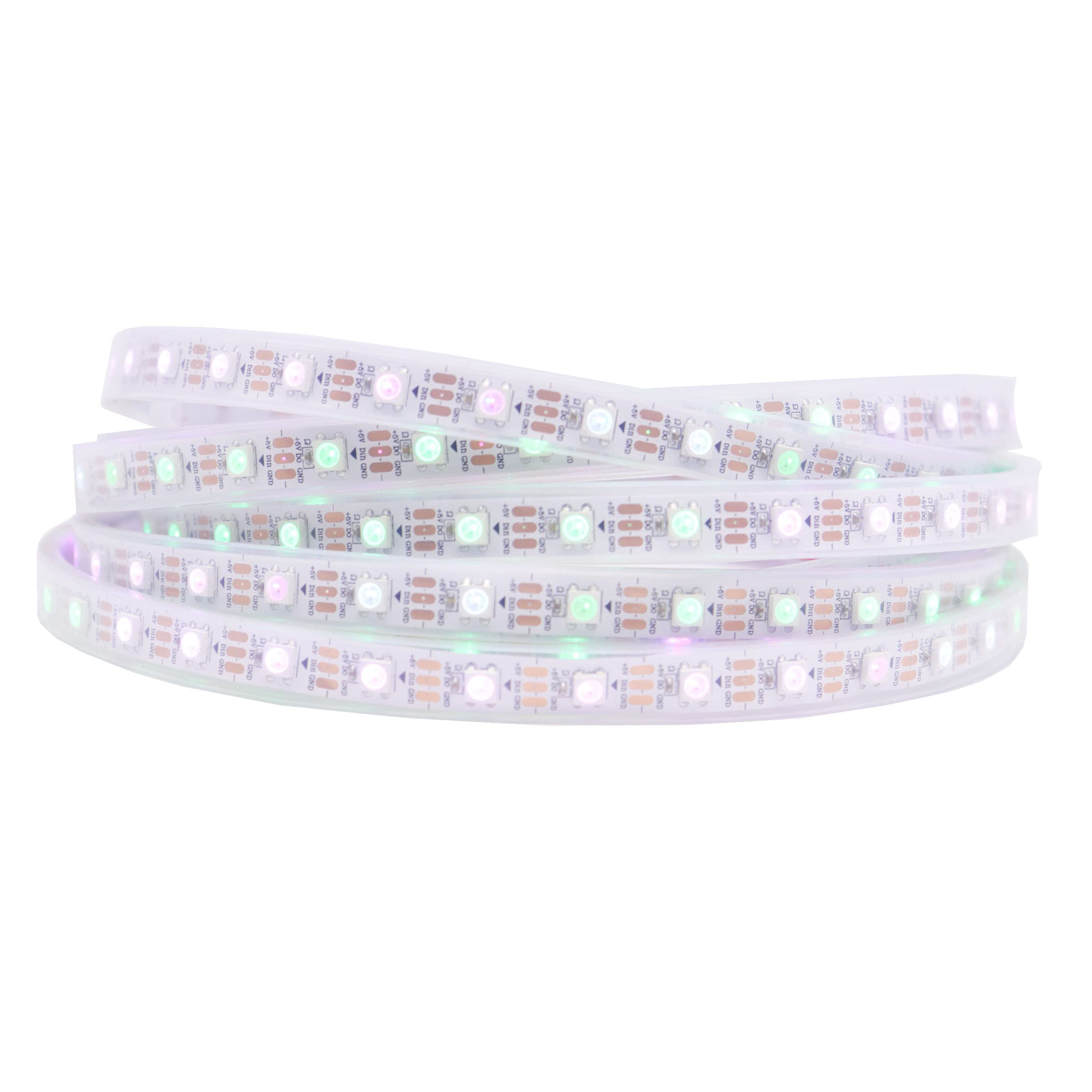 LOAMLIN WS2812B Addressable RGB LED Strip | 16.4FT 5050 SMD IP67 Waterproof
