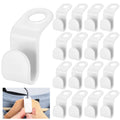 PIANKEKE 65 Pcs Clothes Hanger Connector Hooks, White Space Saver Hooks
